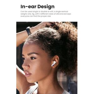USAMS earphones με θήκη φόρτισης US-XD19, TWS, ENC, Φ13mm, μαύρα | Αξεσουάρ κινητών | elabstore.gr