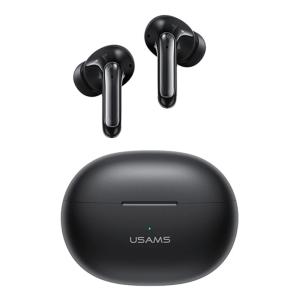USAMS earphones με θήκη φόρτισης US-XD19, TWS, ENC, Φ13mm, μαύρα | Αξεσουάρ κινητών | elabstore.gr