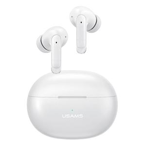 USAMS earphones με θήκη φόρτισης US-XD19, TWS, ENC, Φ13mm, λευκά | Αξεσουάρ κινητών | elabstore.gr