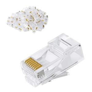 POWERTECH βύσμα RJ45 CAB-N352, Cat 6/6a UTP, διάφανο, 50τμχ | Καλώδια - Αντάπτορες | elabstore.gr
