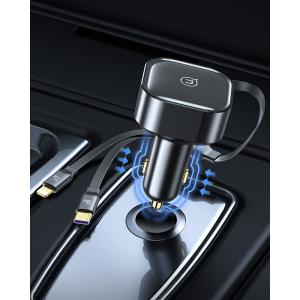 USAMS φορτιστής αυτοκινήτου US-CC219 καλώδιο USB-C/Lightning 30W, μαύρος | Αξεσουάρ κινητών | elabstore.gr