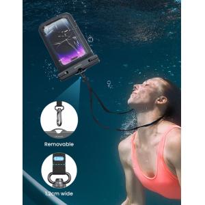 USAMS αδιάβροχη θήκη smartphone US-YD012, έως 6.7", IPX8, μαύρη | Αξεσουάρ κινητών | elabstore.gr