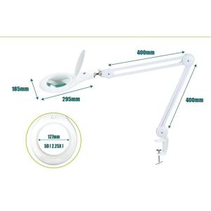 PROSKIT μεγεθυντικός φακός MA-1209LI με σφιγκτήρα, LED, 5D 2.25x, λευκός | Εργαλεία | elabstore.gr