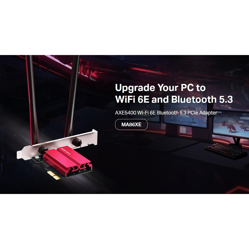MERCUSYS κάρτα δικτύου MA86XE, AXE5400, Wi-Fi 6E, Bluetooth, PCIe, V.2.0 | eLabstore.gr MERCUSYS κάρτα δικτύου MA86XE, AXE5400, Wi-Fi 6E, Bluetooth, PCIe, V.2.0 | Δικτυακά | elabstore.gr