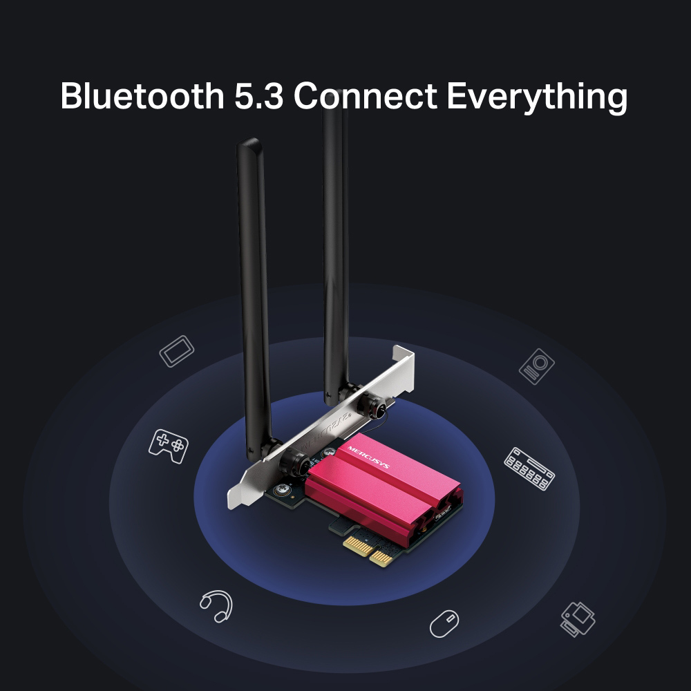 MERCUSYS κάρτα δικτύου MA86XE, AXE5400, Wi-Fi 6E, Bluetooth, PCIe, V.2.0 | eLabstore.gr MERCUSYS κάρτα δικτύου MA86XE, AXE5400, Wi-Fi 6E, Bluetooth, PCIe, V.2.0 | Δικτυακά | elabstore.gr