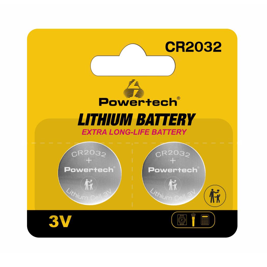 POWERTECH μπαταρίες λιθίου PT-1209, CR2032, 3V, 2τμχ | eLabstore.gr POWERTECH μπαταρίες λιθίου PT-1209, CR2032, 3V, 2τμχ | Μπαταρίες | elabstore.gr