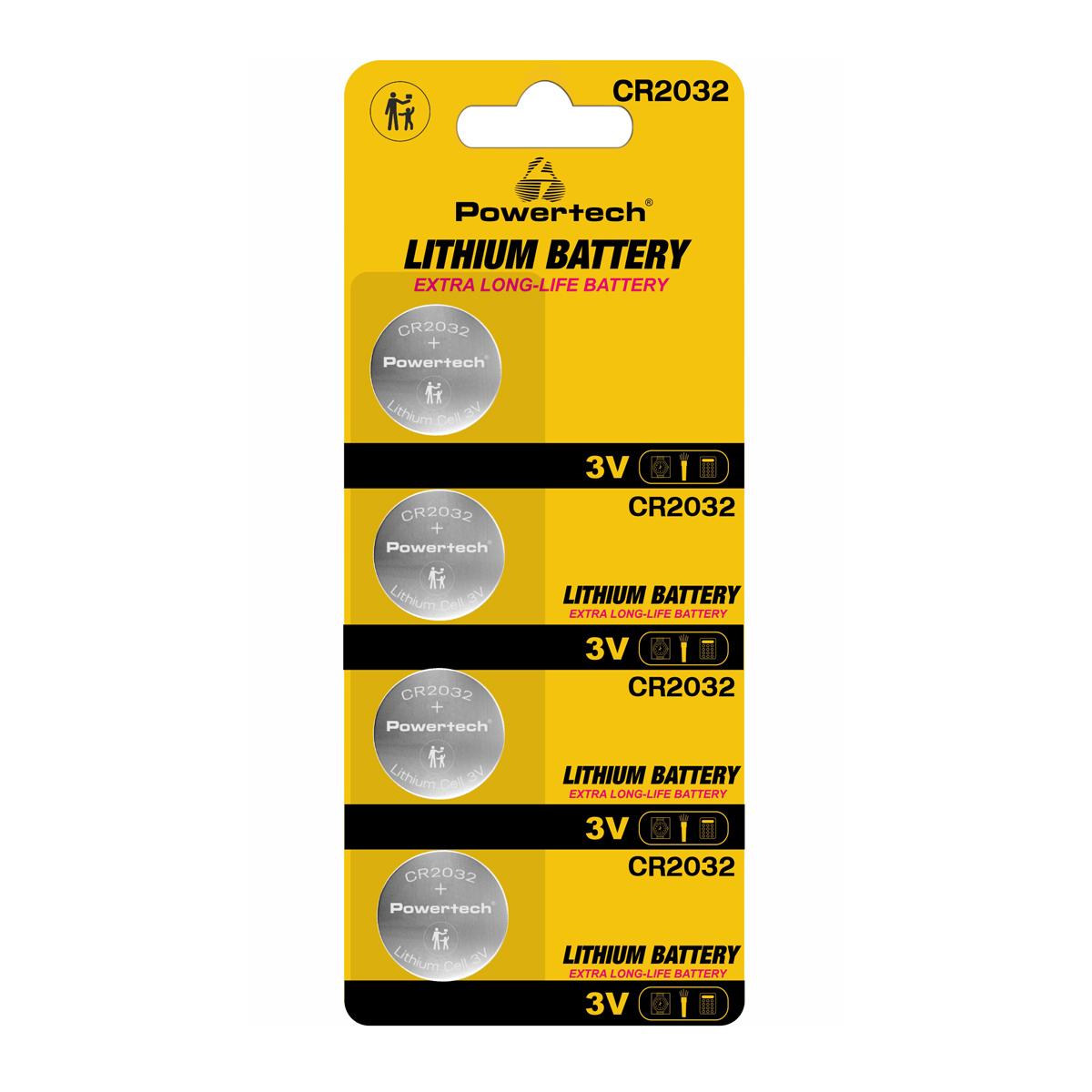 POWERTECH μπαταρίες λιθίου PT-1210, CR2032, 3V, 4τμχ | eLabstore.gr POWERTECH μπαταρίες λιθίου PT-1210, CR2032, 3V, 4τμχ | Μπαταρίες | elabstore.gr