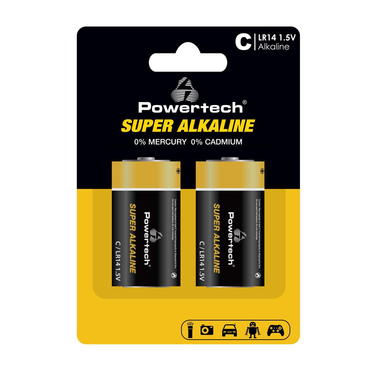 POWERTECH αλκαλικές μπαταρίες Super Alkaline PT-1216, LR14, 1.5V, 2τμχ | eLabstore.gr POWERTECH αλκαλικές μπαταρίες Super Alkaline PT-1216, LR14, 1.5V, 2τμχ | Μπαταρίες | elabstore.gr