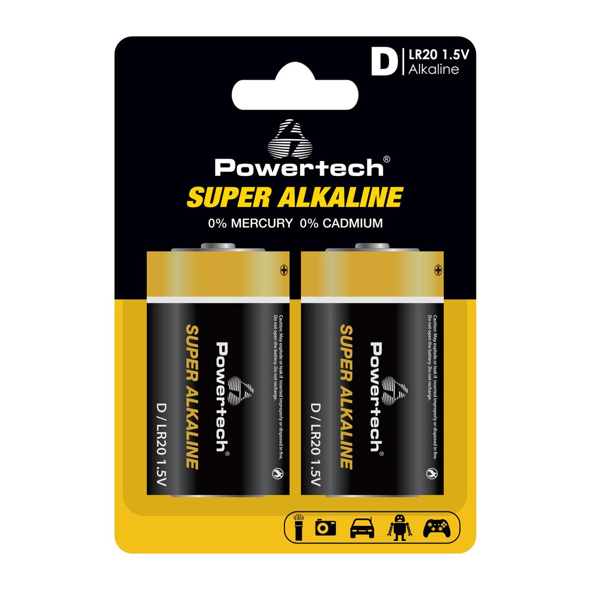 POWERTECH αλκαλικές μπαταρίες Super Alkaline PT-1217, LR20, 1.5V, 2τμχ | eLabstore.gr POWERTECH αλκαλικές μπαταρίες Super Alkaline PT-1217, LR20, 1.5V, 2τμχ | Μπαταρίες | elabstore.gr