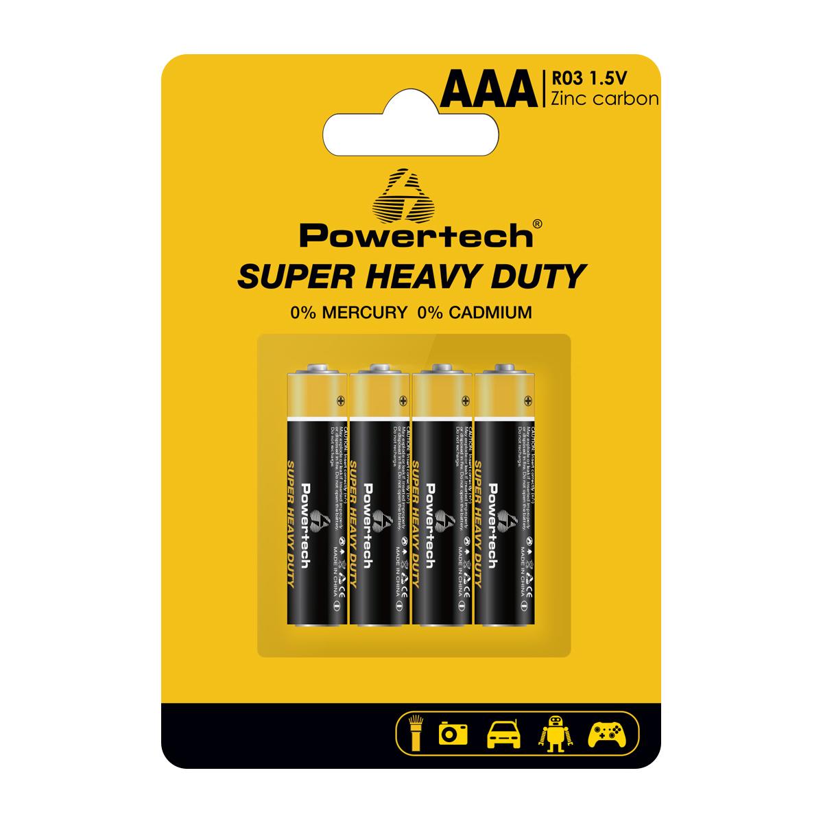 POWERTECH μπαταρίες Zinc Carbon Super Heavy Duty PT-1218, AAA 1.5V, 4τμχ | eLabstore.gr POWERTECH μπαταρίες Zinc Carbon Super Heavy Duty PT-1218, AAA 1.5V, 4τμχ | Μπαταρίες | elabstore.gr