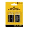 POWERTECH μπαταρίες Zinc Carbon Super Heavy Duty PT-1221, R14 1.5V, 2τμχ | Μπαταρίες | elabstore.gr