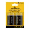 POWERTECH μπαταρίες Zinc Carbon Super Heavy Duty PT-1222, R20 1.5V, 2τμχ | Μπαταρίες | elabstore.gr
