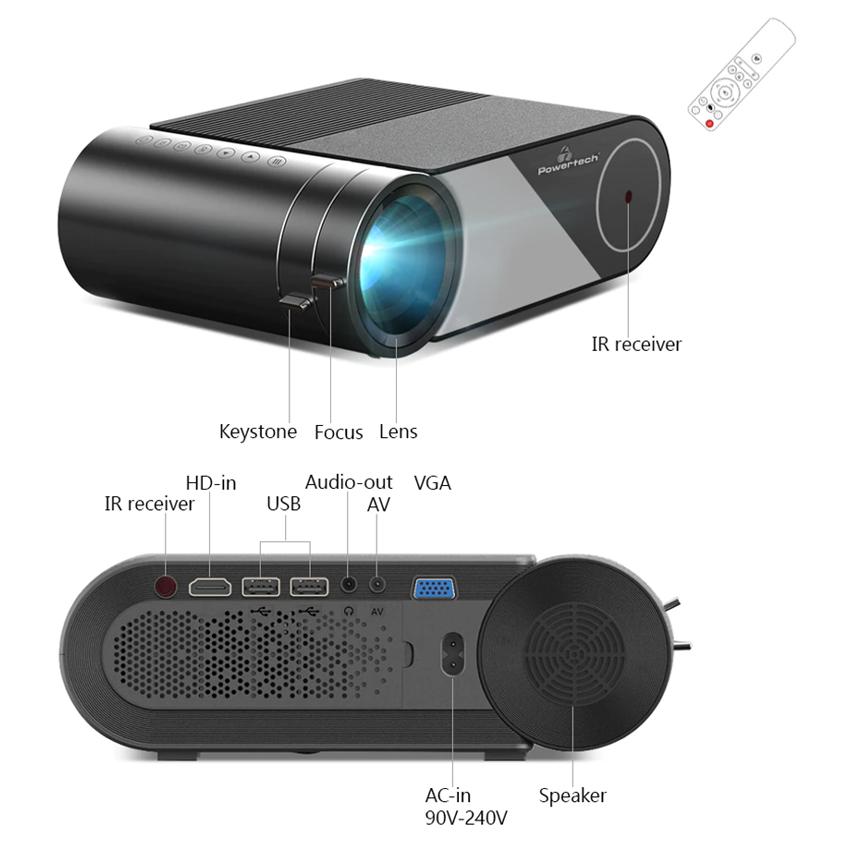 POWERTECH LED βιντεοπροβολέας PT-962, Wi-Fi Airplay, 1080p, HDMI, μαύρος | eLabstore.gr POWERTECH LED βιντεοπροβολέας PT-962, Wi-Fi Airplay, 1080p, HDMI, μαύρος | Εικόνα & Ήχος | elabstore.gr