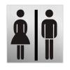 SEILFLECHTER πινακίδα WC γυναικών/ανδρών 972062, αυτοκόλλητη, 60x60mm | Οικιακός εξοπλισμός | elabstore.gr