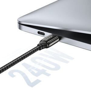 USAMS καλώδιο USB-C σε USB-C US-SJ580, 240W PD 3.1, 480Mbps, 1.2m, μαύρο | Καλώδια - Αντάπτορες | elabstore.gr