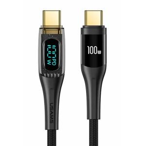 USAMS καλώδιο USB-C σε USB-C US-SJ590, 100W, 480Mbps, 1.2m, μαύρο | Καλώδια - Αντάπτορες | elabstore.gr