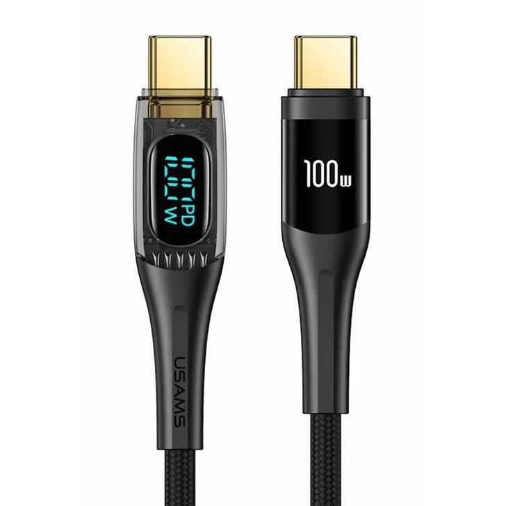 USAMS καλώδιο USB-C σε USB-C US-SJ590, 100W, 480Mbps, 1.2m, μαύρο | eLabstore.gr USAMS καλώδιο USB-C σε USB-C US-SJ590, 100W, 480Mbps, 1.2m, μαύρο | Καλώδια - Αντάπτορες | elabstore.gr