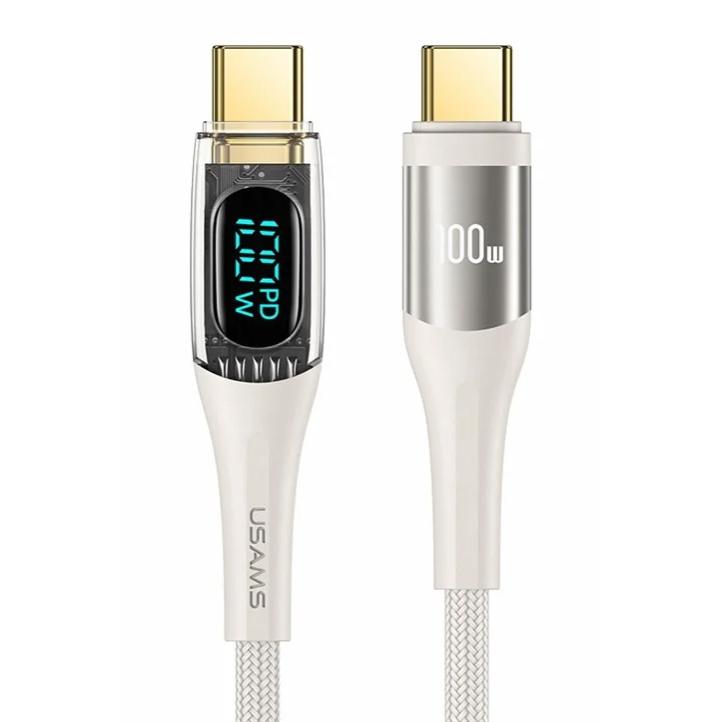 USAMS καλώδιο USB-C σε USB-C US-SJ590, 100W, 480Mbps, 1.2m, λευκό | eLabstore.gr USAMS καλώδιο USB-C σε USB-C US-SJ590, 100W, 480Mbps, 1.2m, λευκό | Καλώδια - Αντάπτορες | elabstore.gr