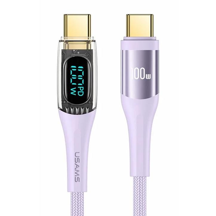 USAMS καλώδιο USB-C σε USB-C US-SJ590, 100W, 480Mbps, 1.2m, μωβ | eLabstore.gr USAMS καλώδιο USB-C σε USB-C US-SJ590, 100W, 480Mbps, 1.2m, μωβ | Καλώδια - Αντάπτορες | elabstore.gr