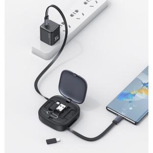 USAMS καλώδιο USB-C με 3x αντάπτορες & θήκη US-SJ650, 60W, 1m, μωβ | eLabstore.gr USAMS καλώδιο USB-C με 3x αντάπτορες & θήκη US-SJ650, 60W, 1m, μωβ | Καλώδια - Αντάπτορες | elabstore.gr