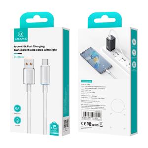USAMS καλώδιο USB-C σε USB US-SJ658, 66W, 480Mbps, 1.2m, λευκό | Καλώδια - Αντάπτορες | elabstore.gr
