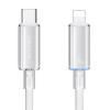 USAMS καλώδιο Lightning σε USB-C US-SJ659, 30W, 480Mbps, 1.2m, λευκό | Καλώδια - Αντάπτορες | elabstore.gr