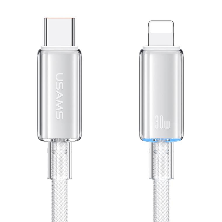 USAMS καλώδιο Lightning σε USB-C US-SJ659, 30W, 480Mbps, 1.2m, λευκό | eLabstore.gr USAMS καλώδιο Lightning σε USB-C US-SJ659, 30W, 480Mbps, 1.2m, λευκό | Καλώδια - Αντάπτορες | elabstore.gr