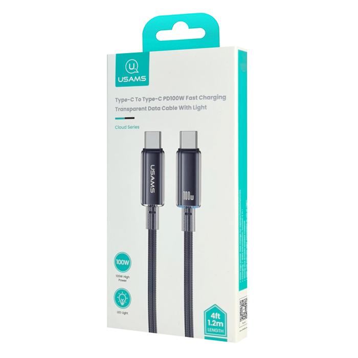 USAMS καλώδιο USB-C σε USB-C US-SJ660, 100W, 480Mbps, 1.2m, μαύρο | eLabstore.gr USAMS καλώδιο USB-C σε USB-C US-SJ660, 100W, 480Mbps, 1.2m, μαύρο | Καλώδια - Αντάπτορες | elabstore.gr