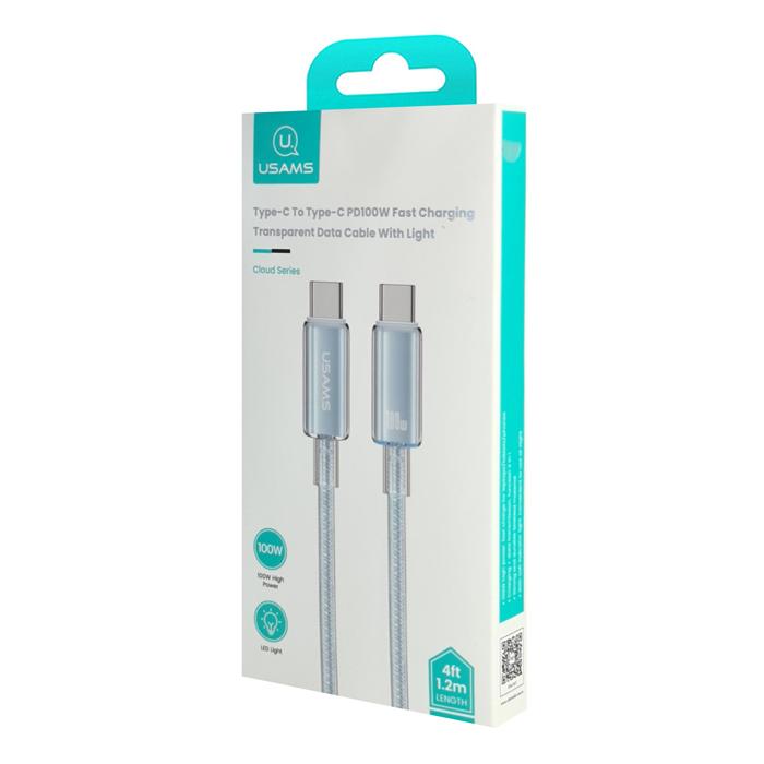 USAMS καλώδιο USB-C σε USB-C US-SJ660, 100W, 480Mbps, 1.2m, μπλε | eLabstore.gr USAMS καλώδιο USB-C σε USB-C US-SJ660, 100W, 480Mbps, 1.2m, μπλε | Καλώδια - Αντάπτορες | elabstore.gr