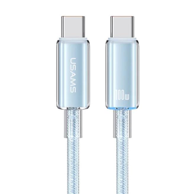USAMS καλώδιο USB-C σε USB-C US-SJ660, 100W, 480Mbps, 1.2m, μπλε | eLabstore.gr USAMS καλώδιο USB-C σε USB-C US-SJ660, 100W, 480Mbps, 1.2m, μπλε | Καλώδια - Αντάπτορες | elabstore.gr
