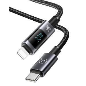 USAMS καλώδιο Lightning σε USB-C US-SJ672, 30W, 480Mbps, 1.2m, μαύρο | Καλώδια - Αντάπτορες | elabstore.gr