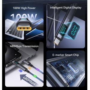 USAMS αντάπτορας USB-C US-SJ682 με οθόνη, 100W, γκρι | eLabstore.gr USAMS αντάπτορας USB-C US-SJ682 με οθόνη, 100W, γκρι | Καλώδια - Αντάπτορες | elabstore.gr