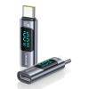 USAMS αντάπτορας USB-C US-SJ682 με οθόνη, 100W, γκρι | eLabstore.gr USAMS αντάπτορας USB-C US-SJ682 με οθόνη, 100W, γκρι | Καλώδια - Αντάπτορες | elabstore.gr
