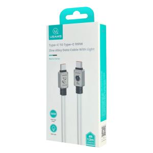USAMS καλώδιο USB-C σε USB-C US-SJ684, 100W, 480Mbps, 1.2m, λευκό | eLabstore.gr USAMS καλώδιο USB-C σε USB-C US-SJ684, 100W, 480Mbps, 1.2m, λευκό | eLabstore.gr