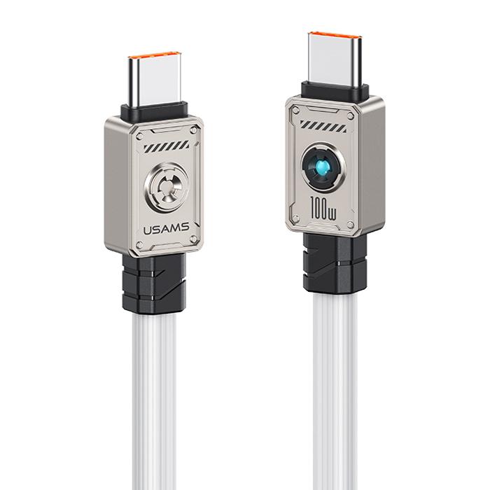 USAMS καλώδιο USB-C σε USB-C US-SJ684, 100W, 480Mbps, 1.2m, λευκό | eLabstore.gr USAMS καλώδιο USB-C σε USB-C US-SJ684, 100W, 480Mbps, 1.2m, λευκό | Καλώδια - Αντάπτορες | elabstore.gr