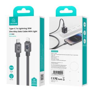 USAMS καλώδιο Lightning σε USB-C US-SJ685, 30W, 480Mbps, 1.2m, μαύρο | eLabstore.gr USAMS καλώδιο Lightning σε USB-C US-SJ685, 30W, 480Mbps, 1.2m, μαύρο | eLabstore.gr