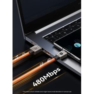 USAMS καλώδιο USB-C σε USB US-SJ686, 66W, 480Mbps, 1.2m, λευκό | Καλώδια - Αντάπτορες | elabstore.gr