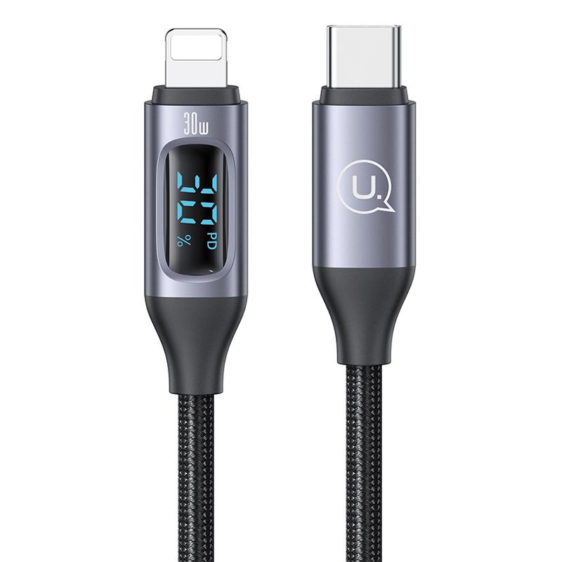 USAMS καλώδιο Lightning σε USB-C US-SJ687, 30W, 480Mbps, 1.2m, μαύρο | eLabstore.gr USAMS καλώδιο Lightning σε USB-C US-SJ687, 30W, 480Mbps, 1.2m, μαύρο | Καλώδια - Αντάπτορες | elabstore.gr