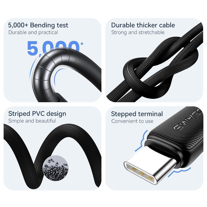 USAMS καλώδιο USB-C σε USB US-SJ688, 15W, 480Mbps, 1m, μαύρο | eLabstore.gr USAMS καλώδιο USB-C σε USB US-SJ688, 15W, 480Mbps, 1m, μαύρο | Καλώδια - Αντάπτορες | elabstore.gr