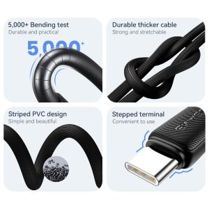 USAMS καλώδιο USB-C σε USB US-SJ688, 15W, 480Mbps, 1m, ροζ | Καλώδια - Αντάπτορες | elabstore.gr