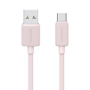 USAMS καλώδιο USB-C σε USB US-SJ688, 15W, 480Mbps, 1m, ροζ | Καλώδια - Αντάπτορες | elabstore.gr