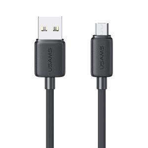 USAMS καλώδιο micro USB σε USB US-SJ690, 10W, 480Mbps, 1m, μαύρο | Καλώδια - Αντάπτορες | elabstore.gr