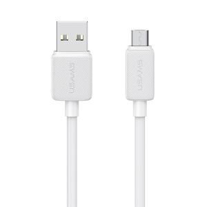 USAMS καλώδιο micro USB σε USB US-SJ690, 10W, 480Mbps, 1m, λευκό | Καλώδια - Αντάπτορες | elabstore.gr