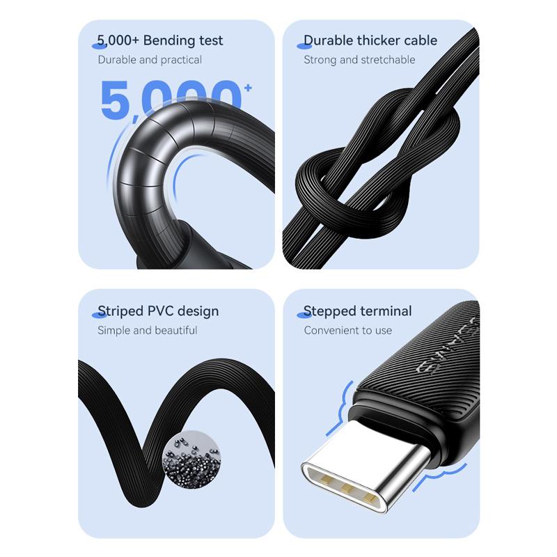 USAMS καλώδιο USB-C σε USB-C US-SJ691, 60W, 480Mbps, 1m, λευκό | eLabstore.gr USAMS καλώδιο USB-C σε USB-C US-SJ691, 60W, 480Mbps, 1m, λευκό | Καλώδια - Αντάπτορες | elabstore.gr