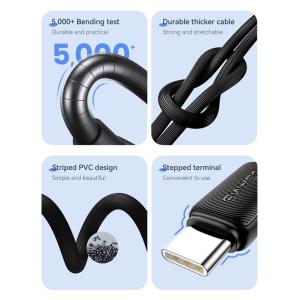 USAMS καλώδιο USB-C σε USB-C US-SJ691, 60W, 480Mbps, 1m, ροζ | eLabstore.gr USAMS καλώδιο USB-C σε USB-C US-SJ691, 60W, 480Mbps, 1m, ροζ | Καλώδια - Αντάπτορες | elabstore.gr