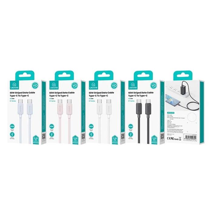 USAMS καλώδιο USB-C σε USB-C US-SJ691, 60W, 480Mbps, 1m, ροζ | eLabstore.gr USAMS καλώδιο USB-C σε USB-C US-SJ691, 60W, 480Mbps, 1m, ροζ | Καλώδια - Αντάπτορες | elabstore.gr