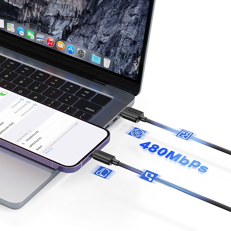 USAMS καλώδιο Lightning σε USB-C US-SJ692, 30W, 480Mbps, 1m, μαύρο | eLabstore.gr USAMS καλώδιο Lightning σε USB-C US-SJ692, 30W, 480Mbps, 1m, μαύρο | Καλώδια - Αντάπτορες | elabstore.gr