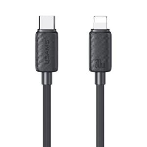 USAMS καλώδιο Lightning σε USB-C US-SJ692, 30W, 480Mbps, 1m, μαύρο | Καλώδια - Αντάπτορες | elabstore.gr