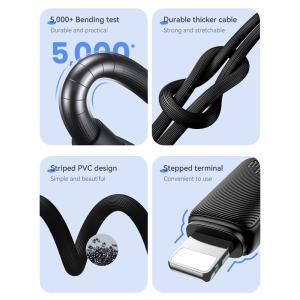 USAMS καλώδιο Lightning σε USB-C US-SJ692, 30W, 480Mbps, 1m, λευκό | Καλώδια - Αντάπτορες | elabstore.gr