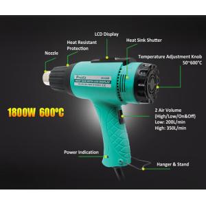 PROSKIT πιστόλι θερμού αέρα SS-626B με οθόνη, 1800W, 50~600 °C | Εργαλεία | elabstore.gr